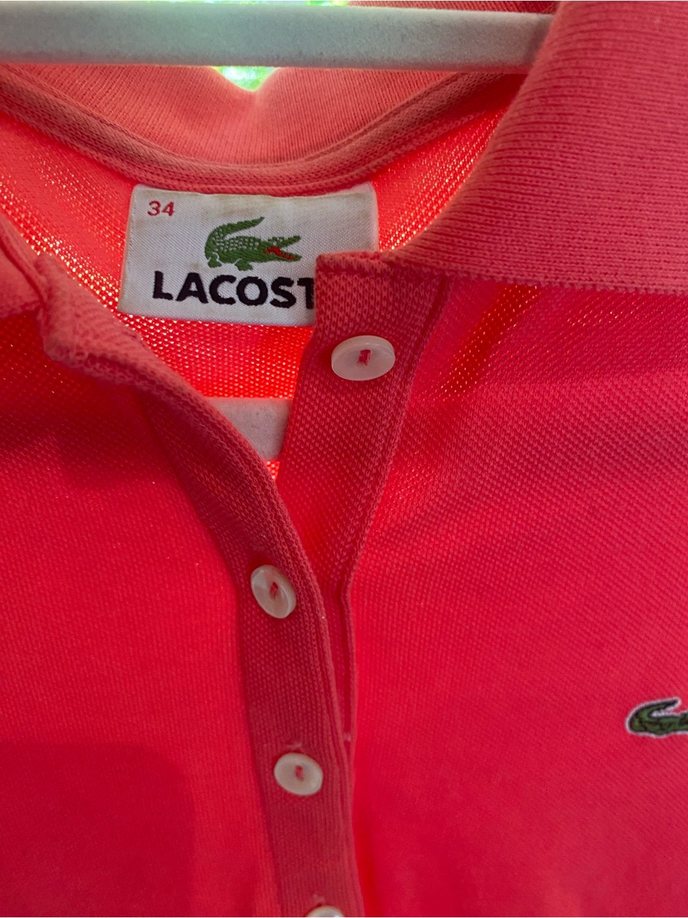 Lacoste Women's Coral Polo Dress